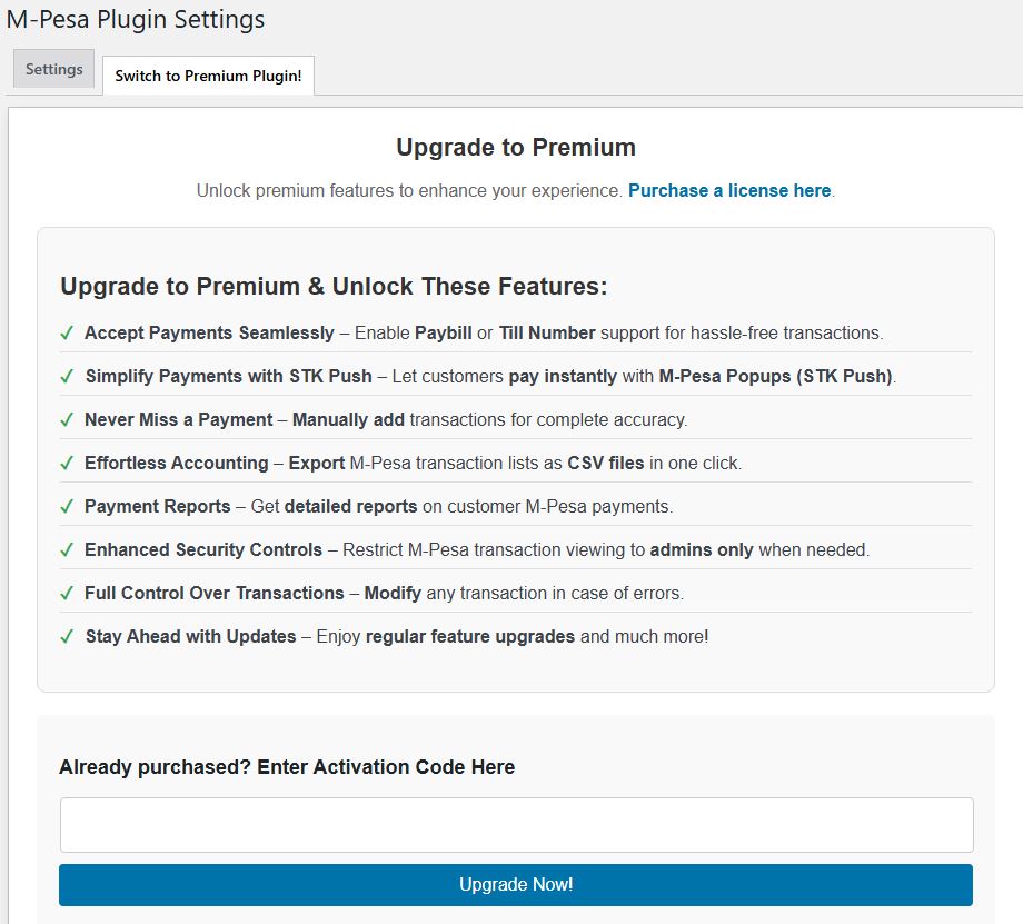 Features of the Pro Plugin